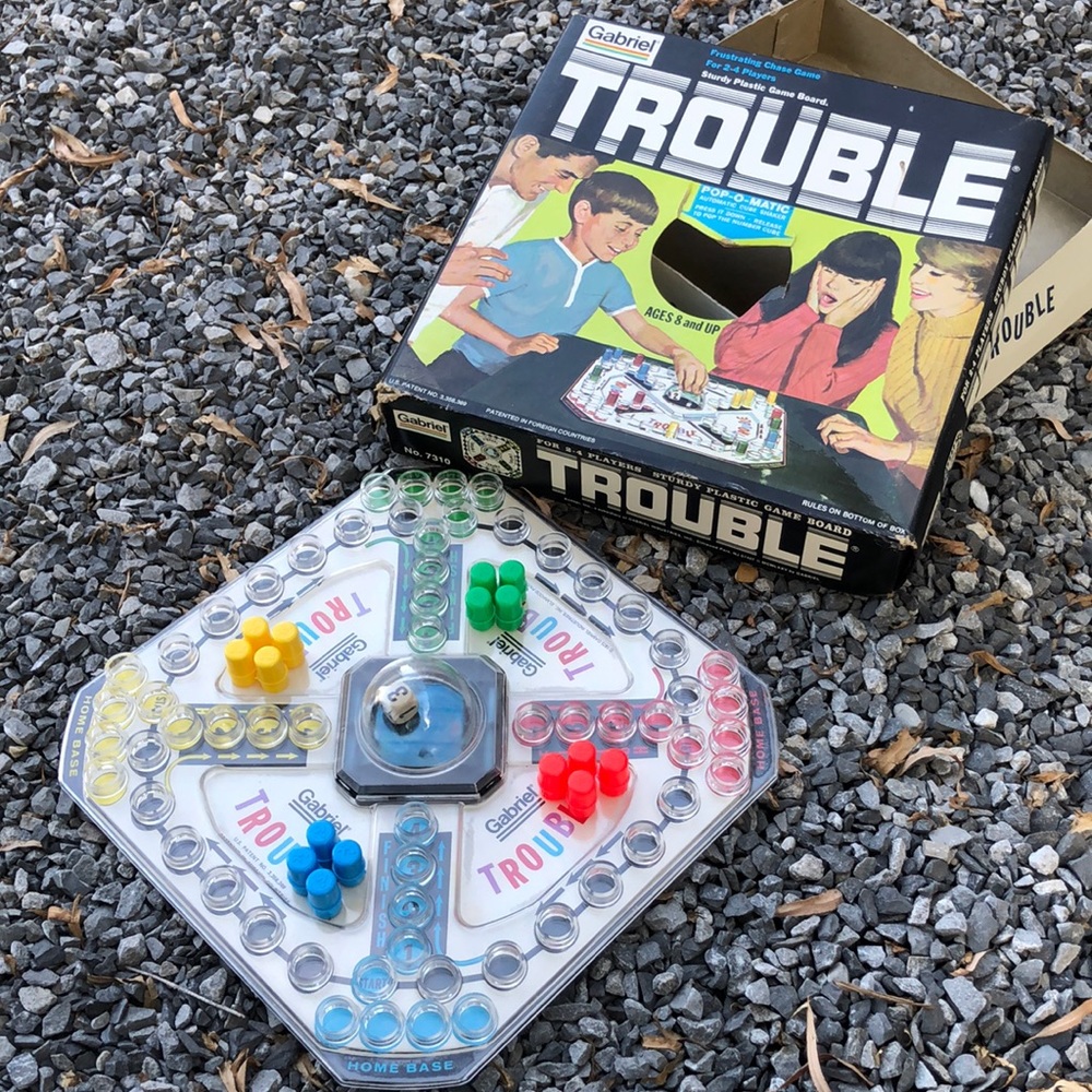 Vintage 1975 TROUBLE Board Game • Complete!